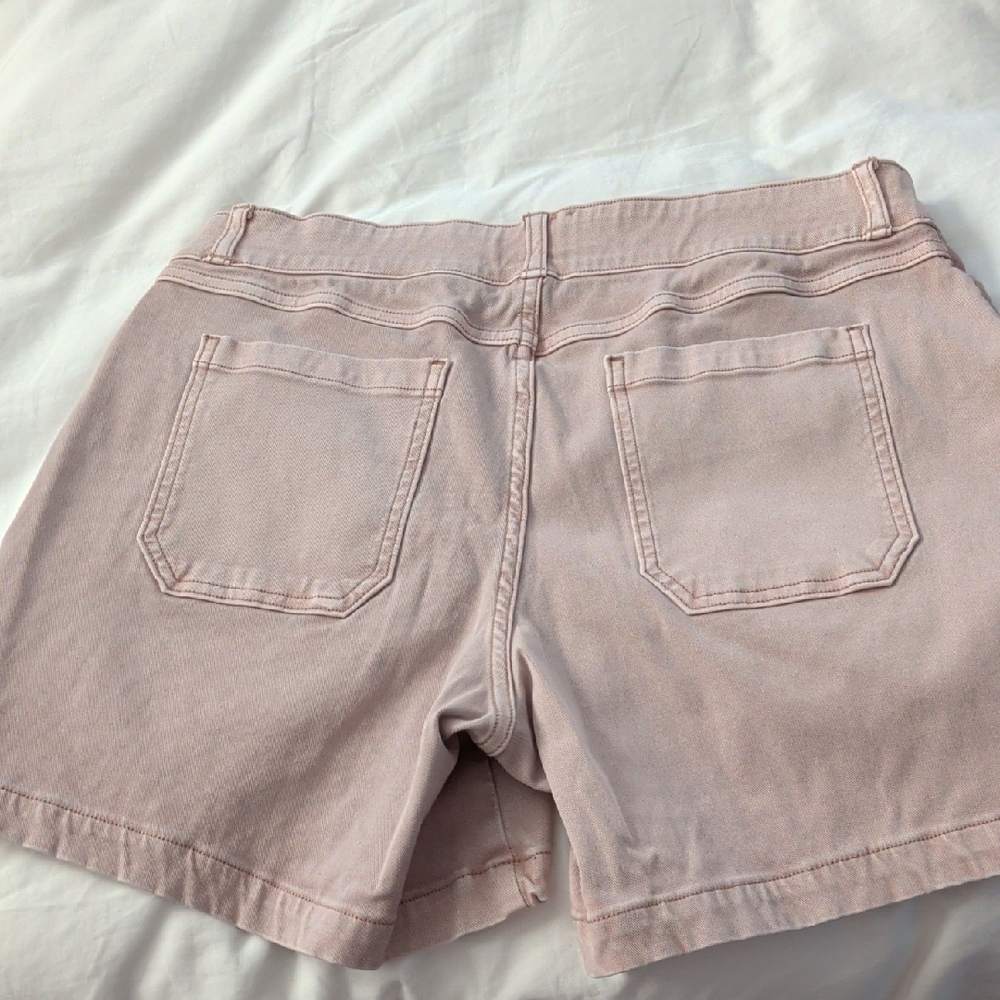 SPANX High Waist Pink Shorts - Picture 4 of 5